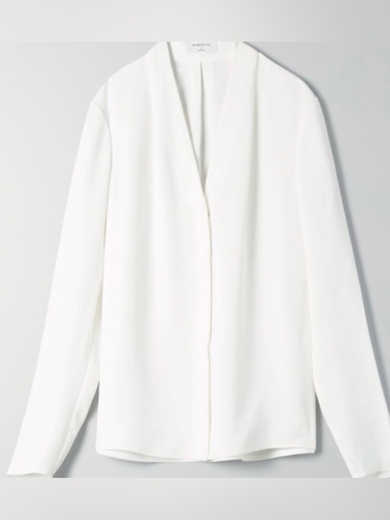 Babaton Tops - Babaton Size S Akira Blouse - Crisp White